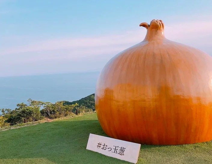 玉ねぎキャッチャー淡路島うずの丘TikTok