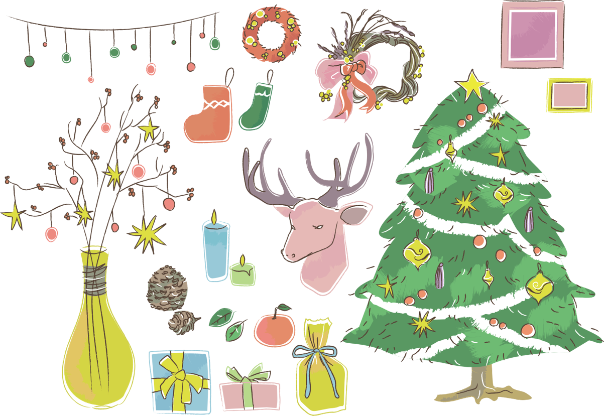 全て無料 かわいいクリスマスのフリーイラスト素材サイト18選 おしゃれ 手書き系2025年KERENOR { ケレンオール }