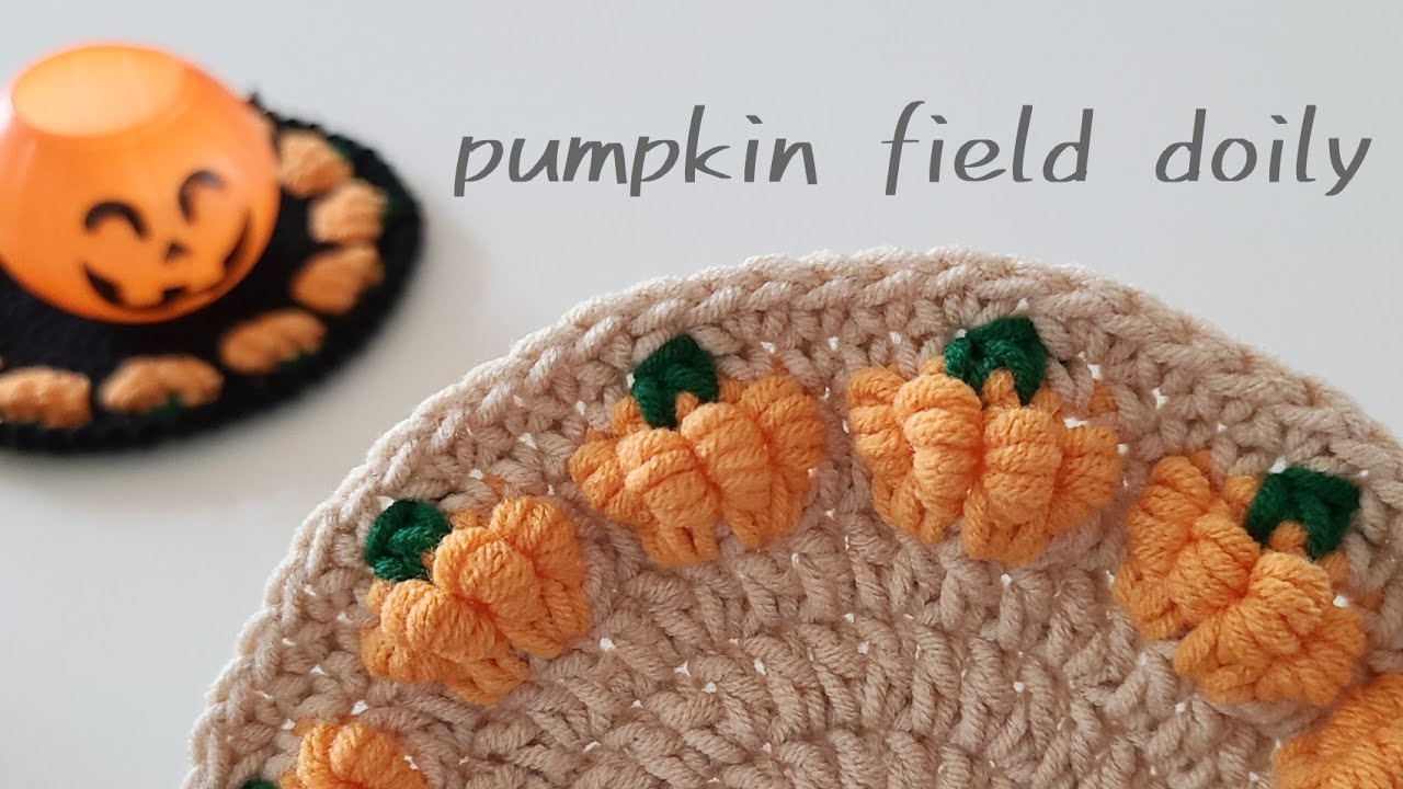 ハロウィン ❁ 花爛漫ーカボチャ❁かぎ針編み モチーフ 手作り モチーフ編み 編み物 かぎ針編み 鍵