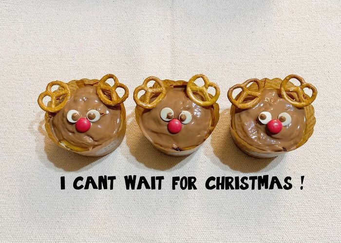 メリークリスマス♪ トナカイチョコカップケーキ