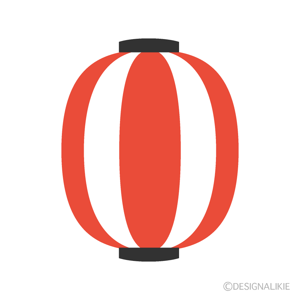 夏祭りの屋台に飾る提灯 ちょうちん のイラスト素材商用可能な無料 フリー のイラスト素材ならストックマテリアル