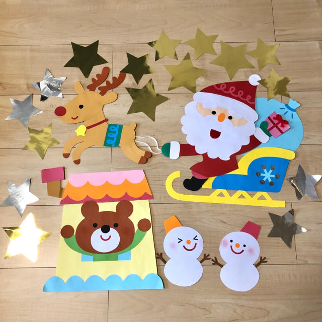 ハンドメイド 壁面飾り☆12月クリスマス 保育園 施設 託児所 サンタクロース その他アート じゅにくろ 通販14537988Creema クリーマ