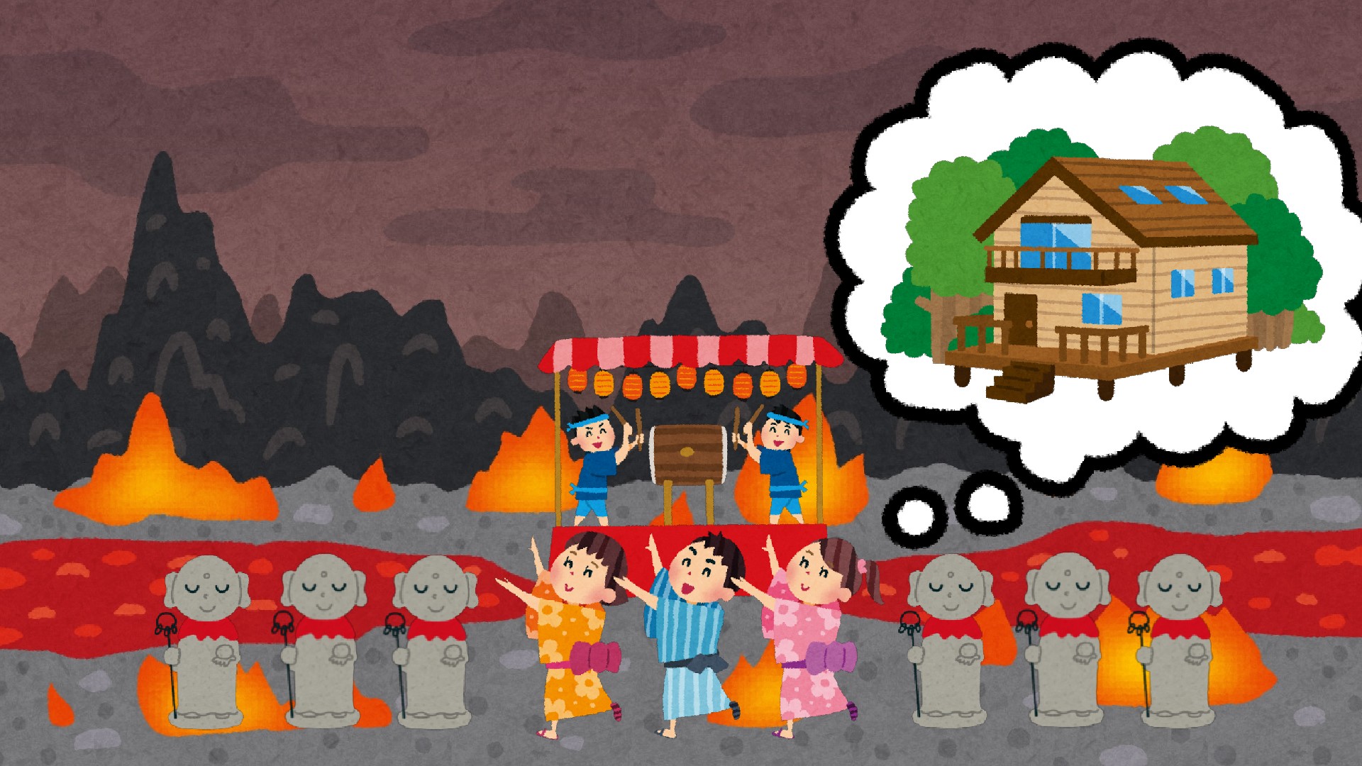 お神輿を担ぐ人達のイラストかわいいフリー素材集 いらすとや