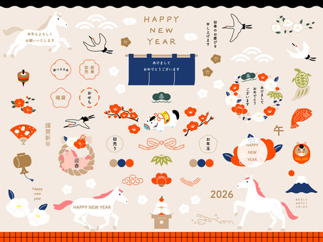 年賀状はがきテンプレート～無料のフリーイラスト素材集