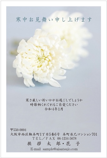 寒中見舞い 文例・例文 雛形 テンプレート プライベート喪中の人へ―喪中を知らずに年賀状を出してしまった場合 01 はがきサイズ縦書きワードWord-文書 テンプレートの無料ダウンロード