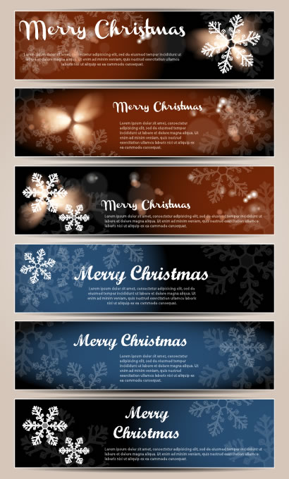 クリスマス バナーデザイン 3色 イラスト素材6553739- フォトライブラリ