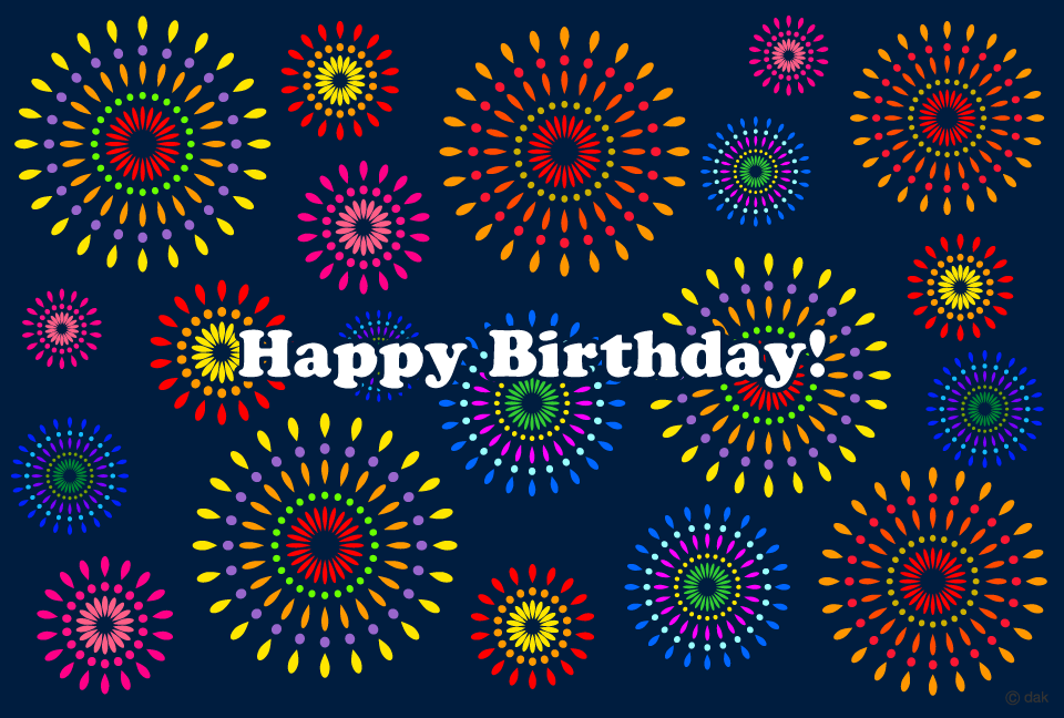 バースデーカード_花火」株式会社ラフテルズ 東京都 クレドアイテム制作・HP制作-ラフテルズ