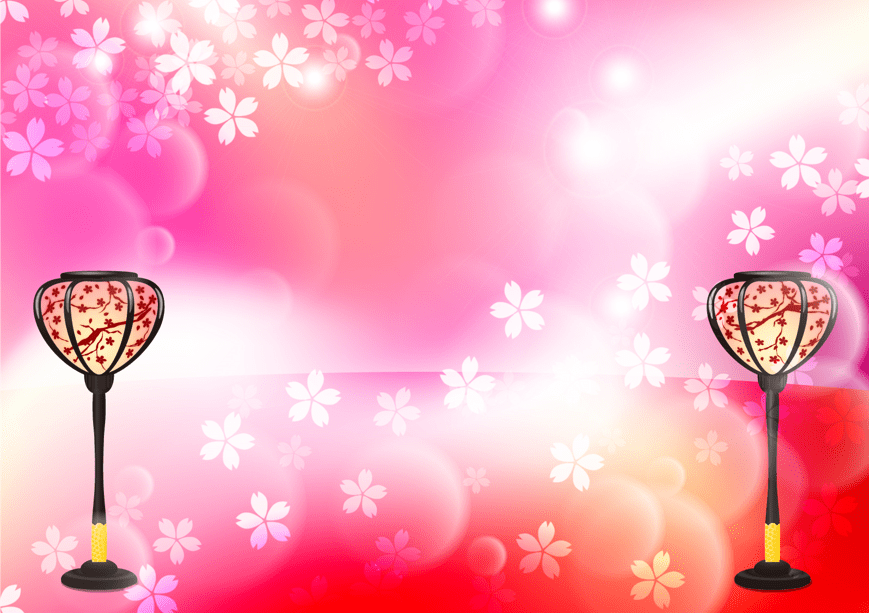 ひなまつりの背景2 6種OKUMONO