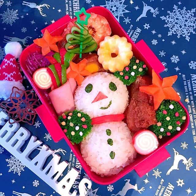 クリスマスのキャラ弁当アイデアとレシピ