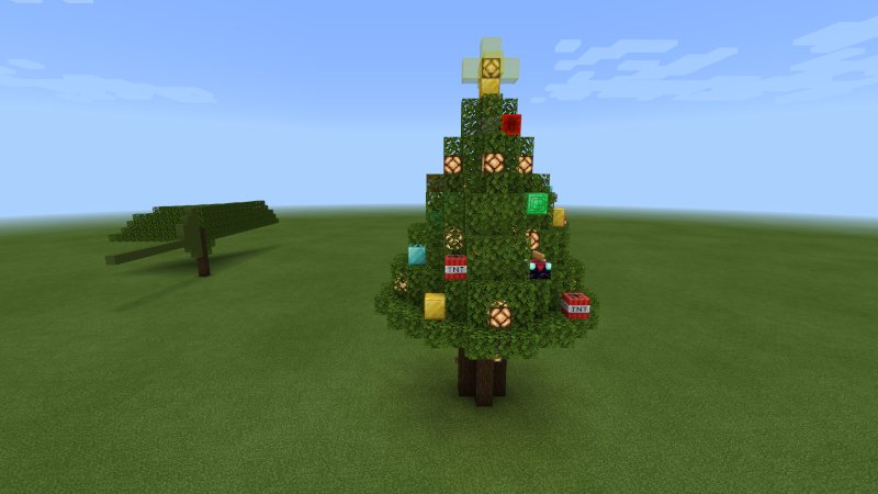 マイクラ 5分で作れるクリスマスツリーの作り方TAIHARUのマイクラ攻略