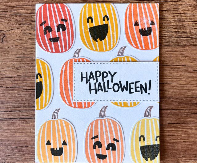 ハロウィンVer.いないいないばあメッセージカードが作れる型紙 ダウンロード版HAPPY BIRTHDAYCRAFTS ハピバクラフト 〜誕生日の飾り付けや手作りメッセージカードのお店