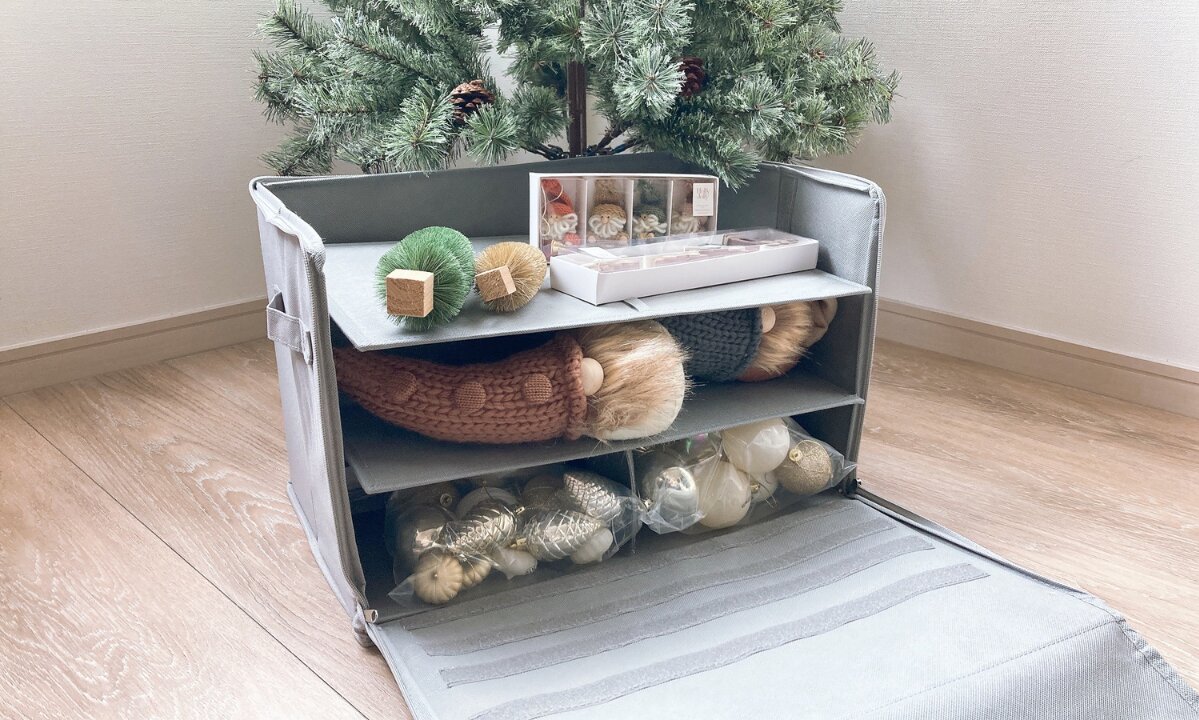 クリスマスツリーの収納をIKEAとダイソーで3姉兄弟＋2わんこママ♡ステキなお家に憧れる