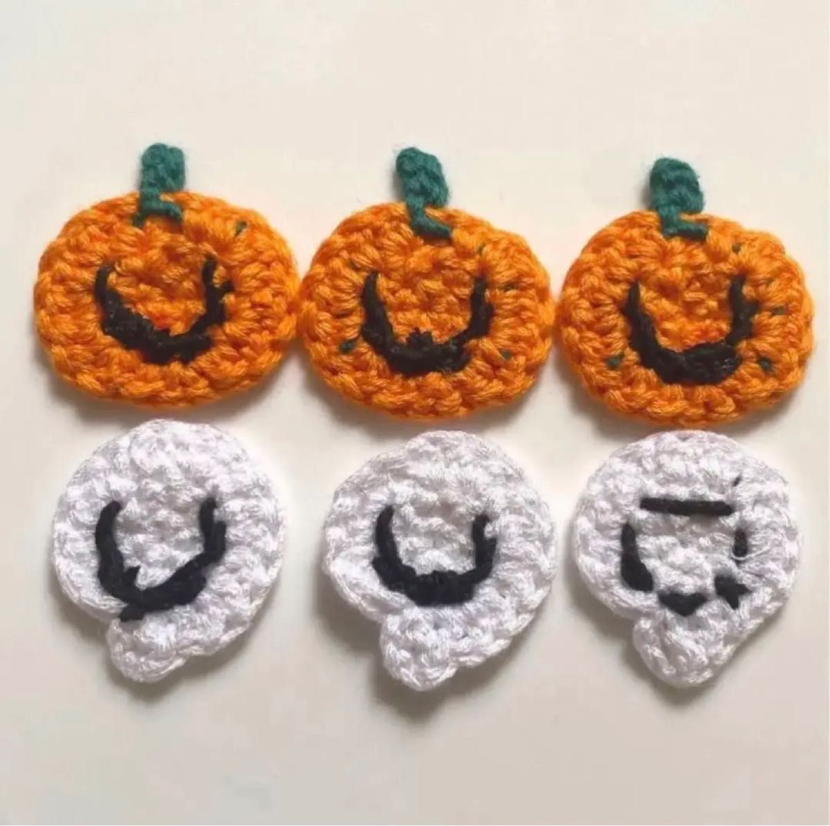 限定ハロウィン かぎ編みかぎ針レース編みモチーフ ハンドメイドモチーフ 58 - メルカリ