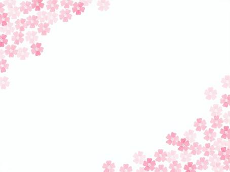 かわいいフレームのテンプレート素材 山吹の花のイラスト 春の季節感のある縦型のおしゃれな イラストボックス「プレミアム」テンプレート