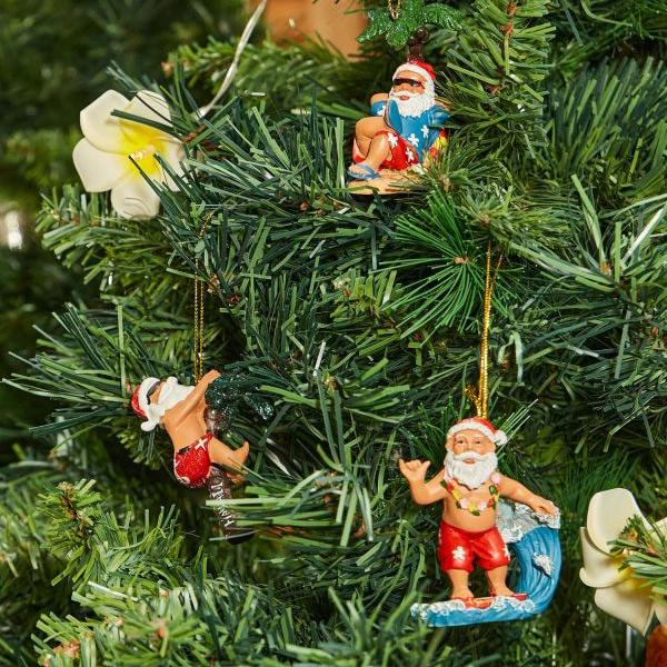 ハワイ クリスマス オーナメント サンタクロース Xmas サンタ 飾り 装飾 ハワイアン雑貨 インテリア サーフィンSURFINGLINEブランドカタログ