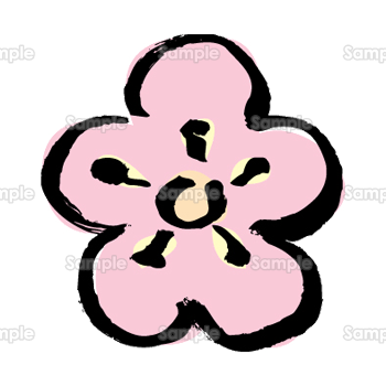 梅の花 年賀状 梅 イラストイラスト - No: 1235667無料イラスト・フリー素材なら「イラストAC」