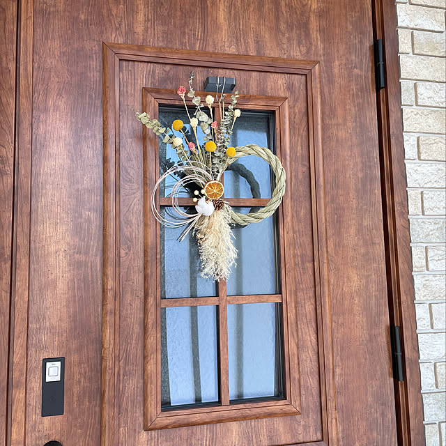 玄関におしゃれな松のお飾り 大きいお飾り 大人色 しめ飾り 迎春準備 若松 ドア飾り しめ縄・しめ飾り Bonne Chance 通販13151592Creema クリーマ