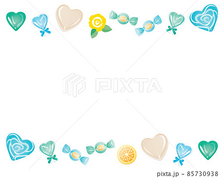 ホワイトデー イラスト フレーム リボン セットのイラスト素材121218463- PIXTA