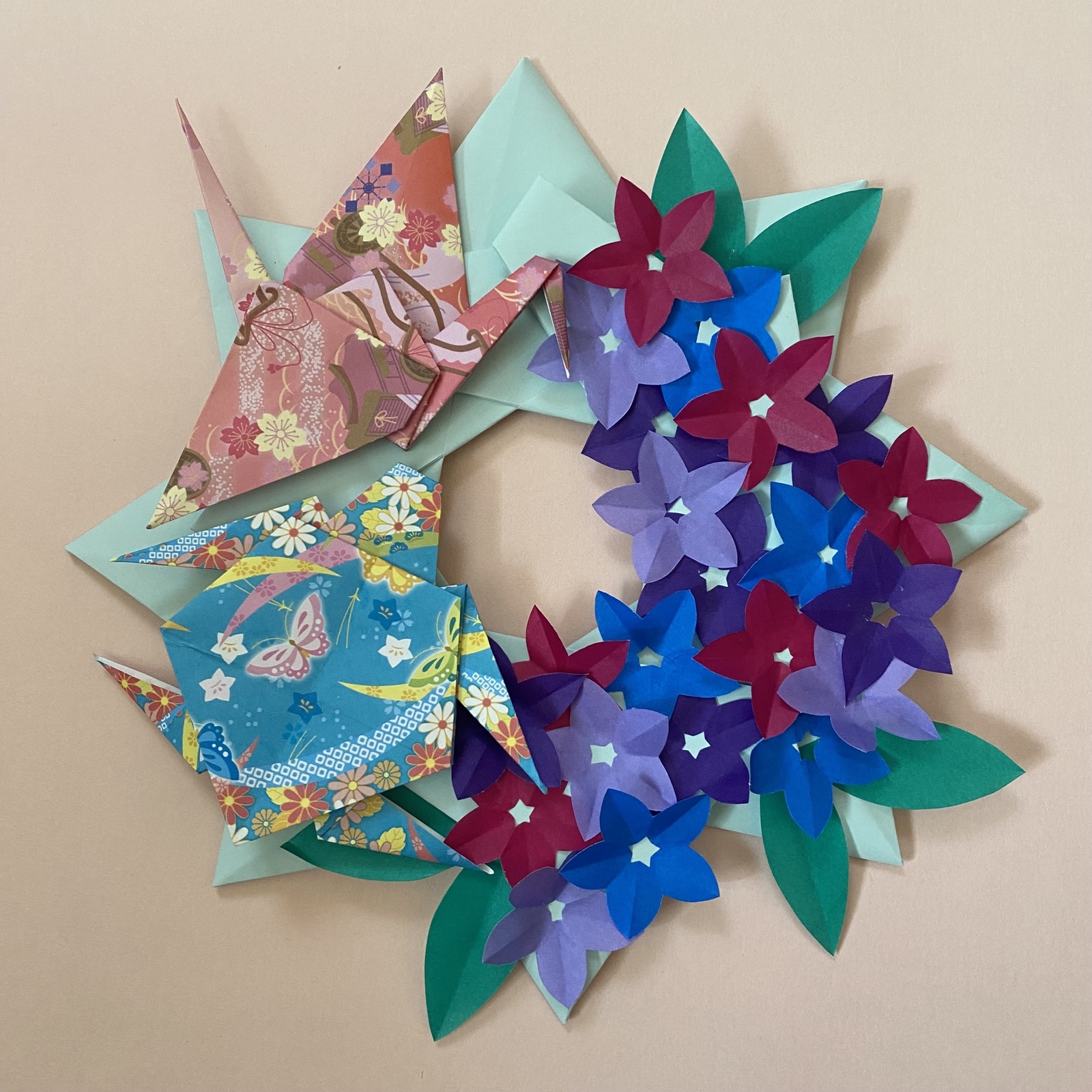 💐敬老の日🤗 🕊鶴🐢亀🦉梟 💖クラフトパンチ💞ダイカット💓 ☘️折り紙💝壁画飾り💕ダイカットクラフトカット折り紙おりがみorigamiクラフトパンチプレゼント壁飾りペーパークラフトトーヨーおりがみ友禅和紙結婚式保育士幼稚園教諭福祉