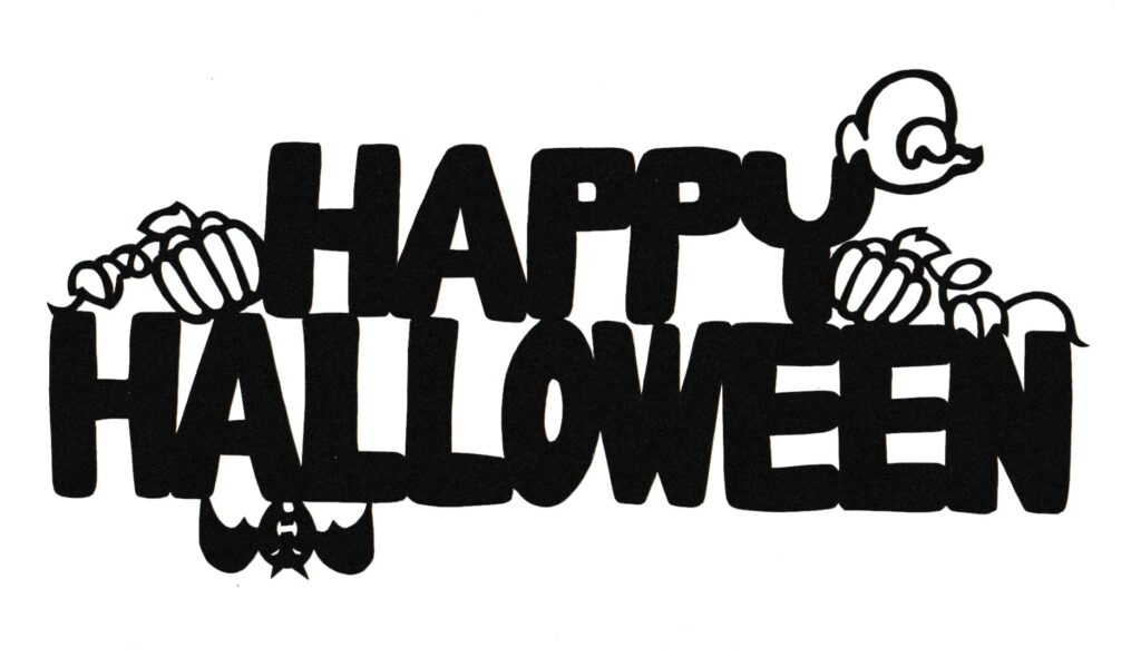 No.3 ハロウィンペーパーリース切り絵を楽しむ