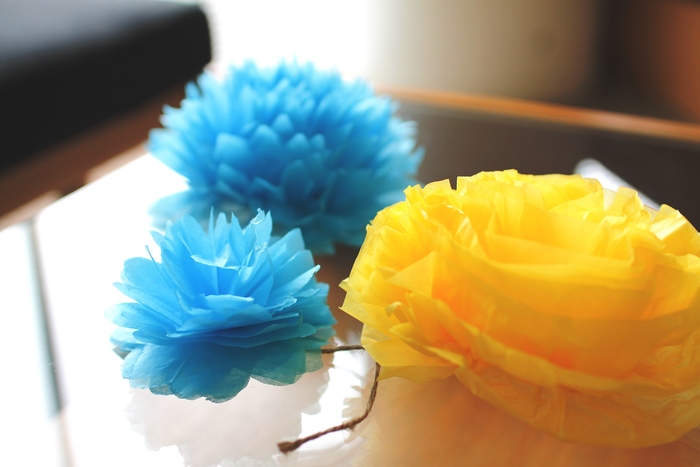 パーティー 飾り付け お花紙 ペーパーフラワー 誕生日 飾り付け グリーン系 - メルカリ