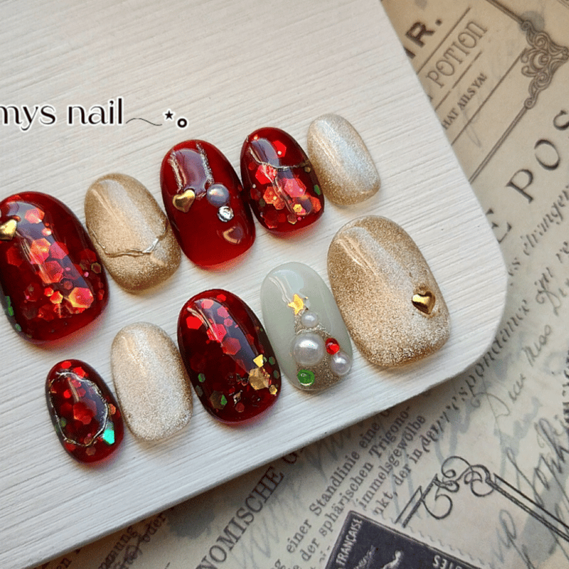 クリスマスデザイン ネイルチップ ネイルチップ・付け爪