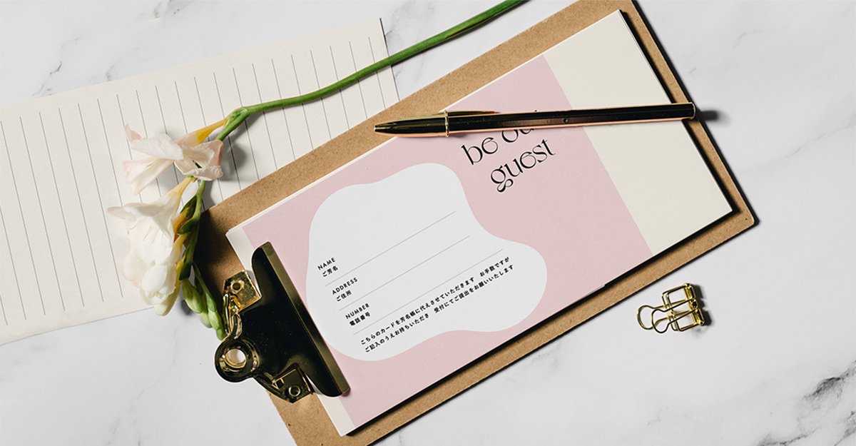 無料テンプレートでゲストカードを手作り！おしゃれな名刺サイズARCH DAYS