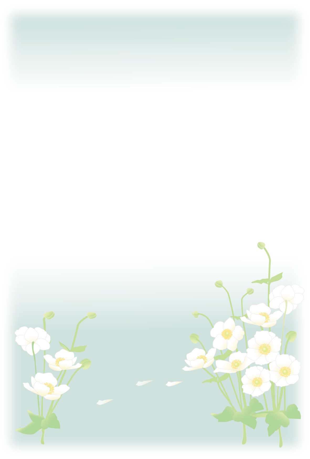 喪中はがき シンプルな花の背景のイラスト素材164901646- イメージマート