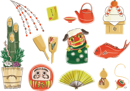 今こそ年賀状を送ろう！簡単で可愛いお正月イラストの描き方 十二支・門松・鏡もちWANIBOOKOUTワニブックスのWEBマガジンワニブックアウト