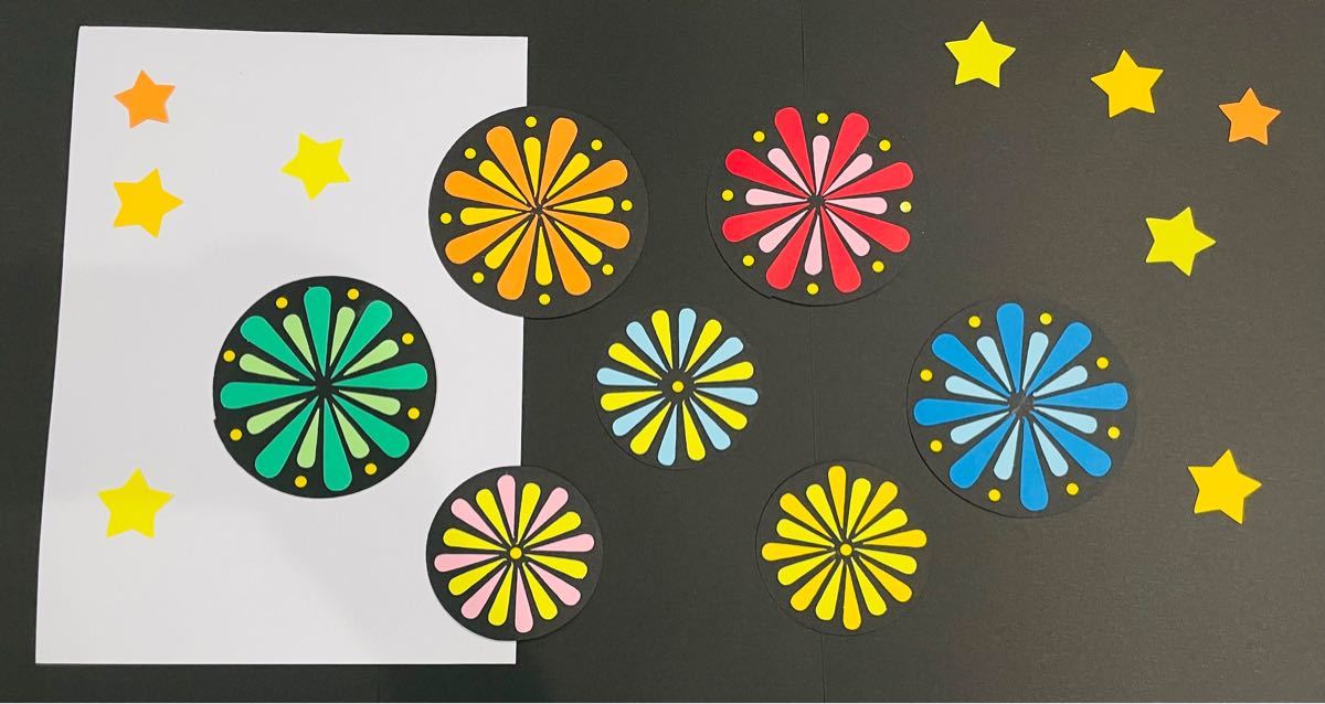 夏祭り☆花火大会☆壁面飾り♪ 切り絵 yururi 通販 15893031Creema クリーマ