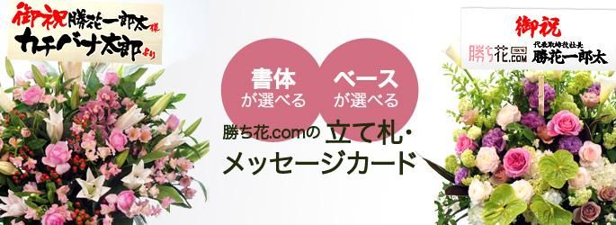 プロの花屋が教える アレンジメントの立て札・メッセージカードの書き方とマナーについて - 祝い花.com 神戸市北区の花屋開店・開業・移転御祝の胡蝶蘭、スタンド花、フラワーアレンジメントの配達