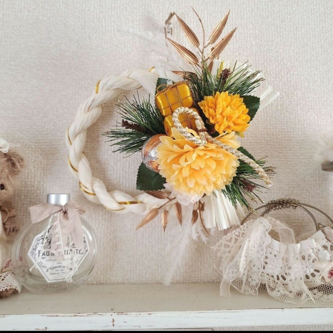 しめ縄 しめ縄リース しめ飾り しめ縄飾り 門松 正月アレンジ 正月飾り 玄関Mocha&Marche モカアンドマルシェ フラワーショップ