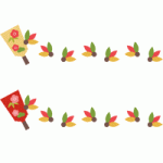 松竹梅のライン飾り罫線イラスト無料フリーイラスト素材集 Frame illust