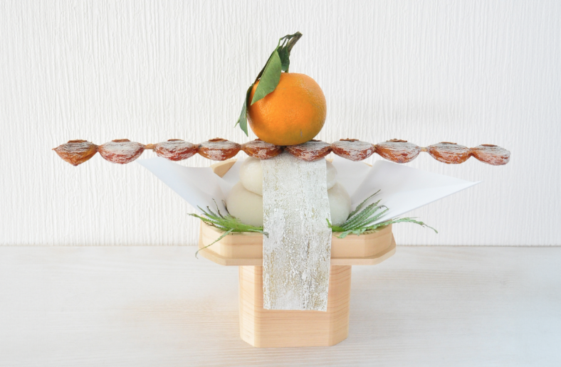 民家の正月飾りの写真鹿児島県屋久島町麦生集落