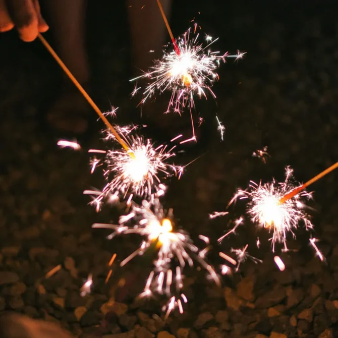 手持ち花火 おしゃれ 写真TikTok