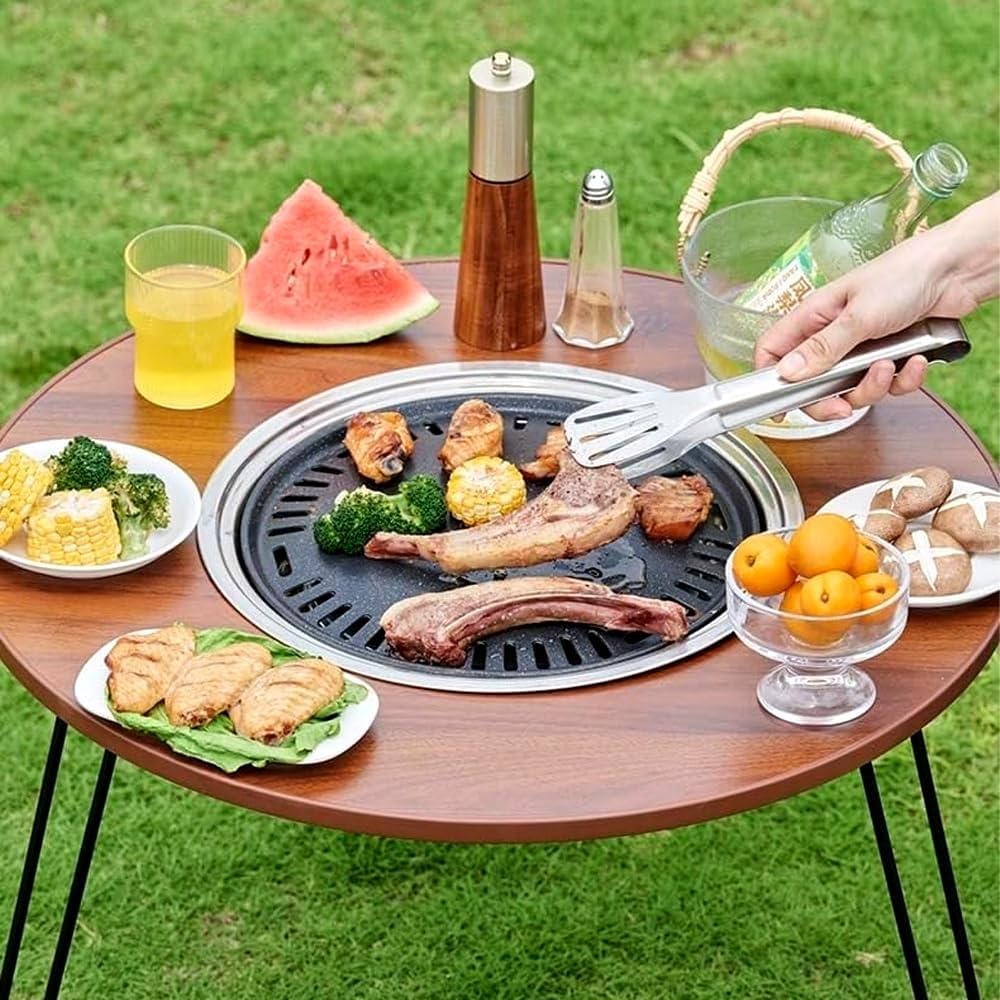 楽天市場 机 テーブル オブジェ カフェ アウトドア キャンプ バーベキュー テラス ガーデン 庭 オンリーワンクラブ ホウエアウトドア サークル テーブル: エクステリア・ガーデン Feliju