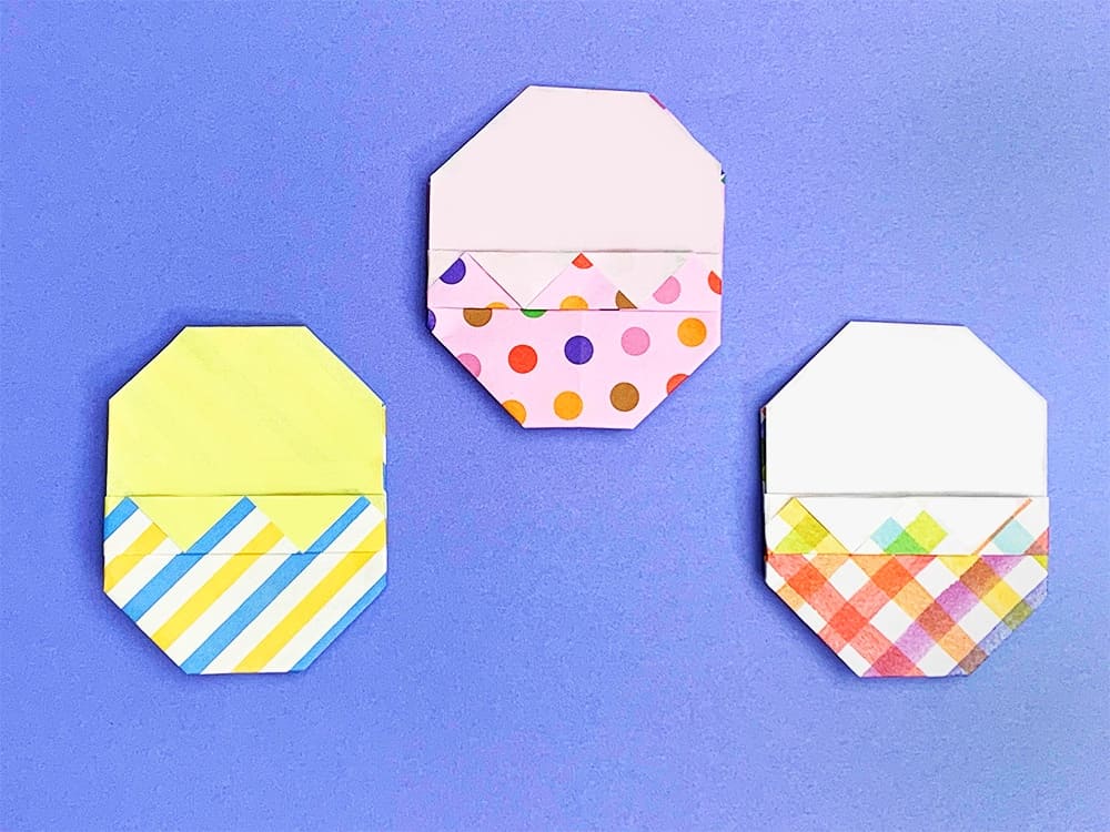 春の折り紙 イースターエッグ たまご の折り方音声解説付☆Origami Spring Easter egg tutorial たつくり