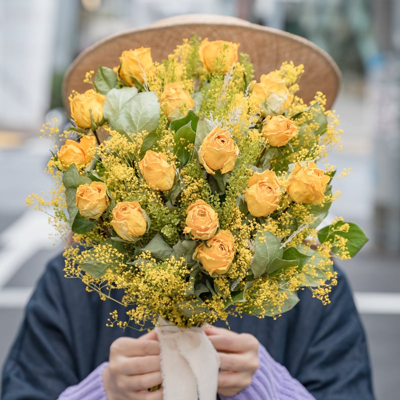 プルメリア 幸せの黄色いバラ リングピロー かご リゾートウェディングの通販 by レモネードレモンラクマ