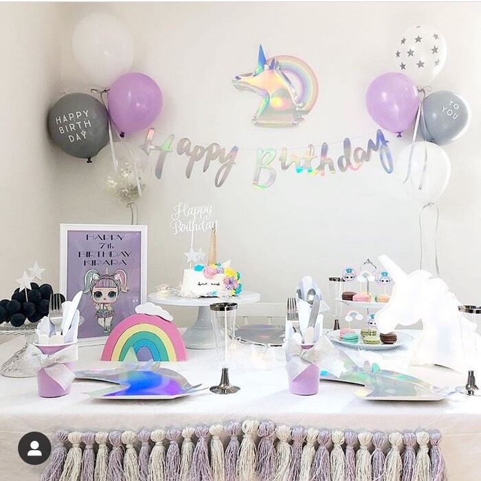 100均で揃う！9歳女の子の誕生日飾り付け&あんふぁん