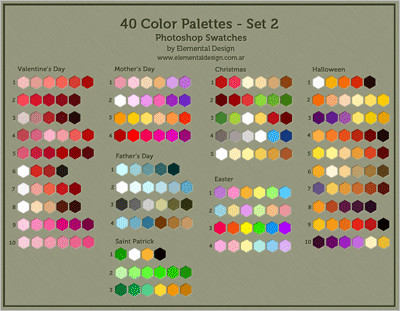 秋に使えるカラーチャートデザイン＆印刷サービス アドラク