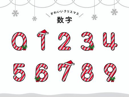 数字１から１０ クリスマスリース イラスト - No: 22308768無料イラスト・フリー素材なら「イラストAC」