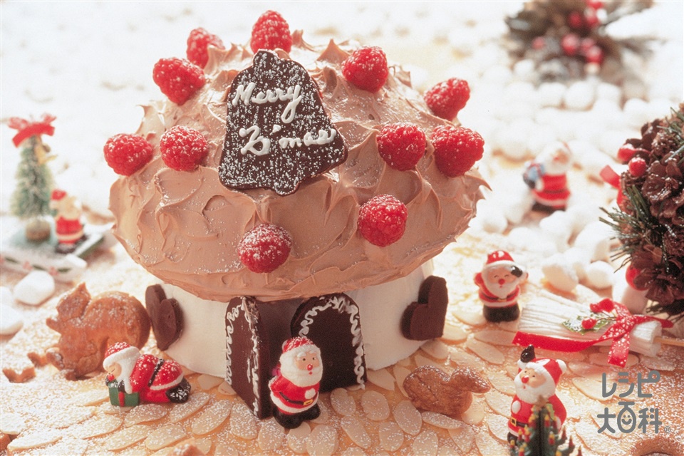 サンタいっぱいクリスマスケーキ