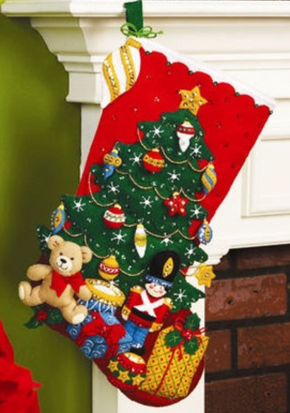 クリスマス 簡単！フェルトで手作りクリスマスブーツ 100均DIY felt Christmas Xmas - YouTube