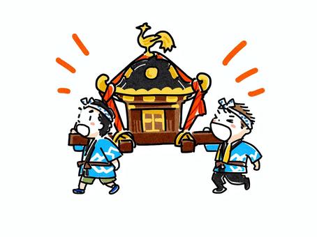 神輿のイラスト素材 - PIXTA