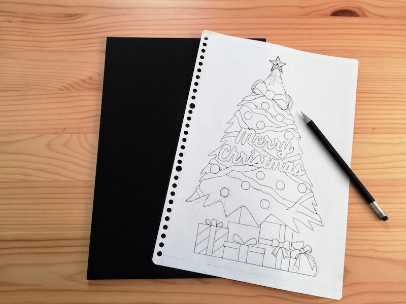 クリスマスツリーのイラスト03フリー素材 - GreenStock40