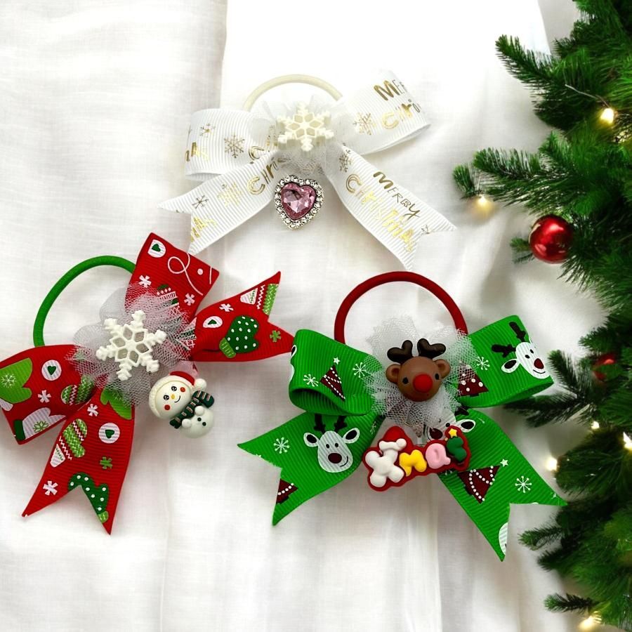 Amazon.co.jp: OuJyO ヘアゴムクリスマス髪飾り 子供ヘアアクセサリーゴム ベビー髪ゴム ヘアゴム子供 かわいいヘアゴム20枚セットクリスマス飾り ギフトクリスマス : おもちゃ