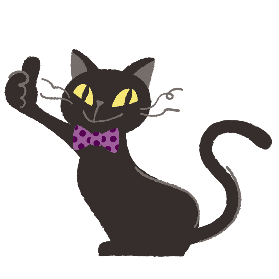 ハロウィンの猫 - イラスト無料配布！商用利用可・リンクフリーFrogs Art