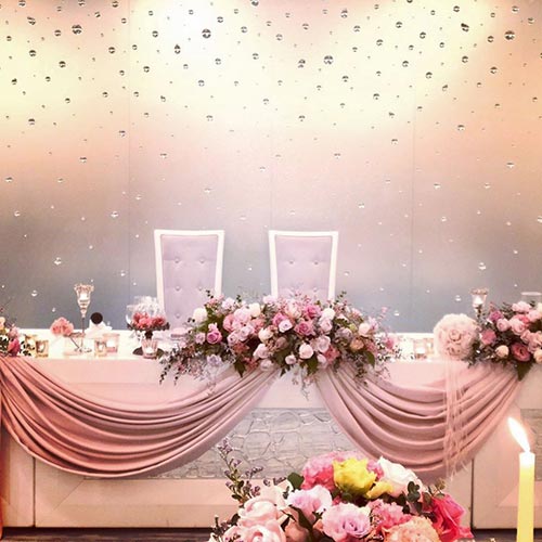 当日レポ25*披露宴①テーブル装花 お値段公開中ミミの日記～手作り結婚式と結婚生活～