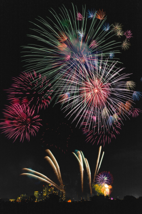 2018年 多摩川花火大会365日のラブレタ