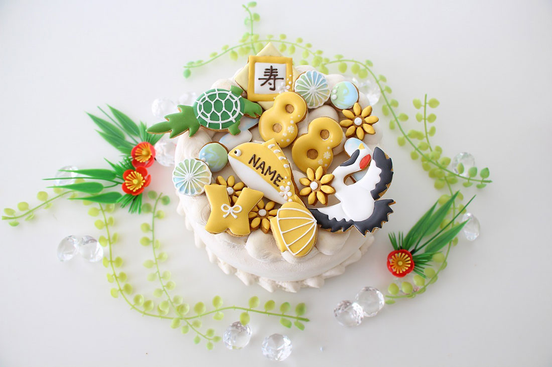 祝88歳の『米寿祝い』に！孫からのパーティーケーキサプライズ！Cake.jp